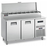 2 Doors EN Pizza /Snack Preparation Counter with Castors. - Mabrook Hotel Supplies